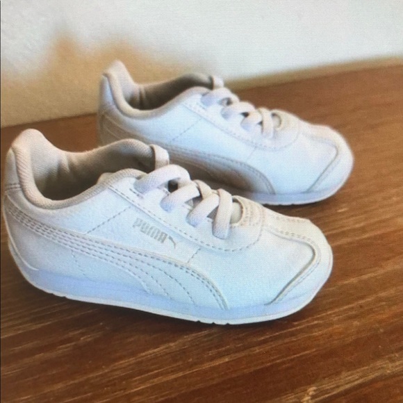 PUMA Unisex Toddlers Turin III 3 Sneaker Little Kid Toddler White Size 7C - Picture 1 of 1